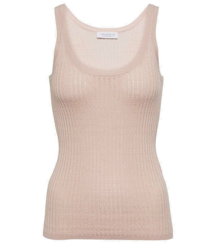Photo: Gabriela Hearst Ribbed-knit cashmere and silk tank top