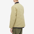 Universal Works Men's Reversible Quilted Liner Jacket in Olive/Navy