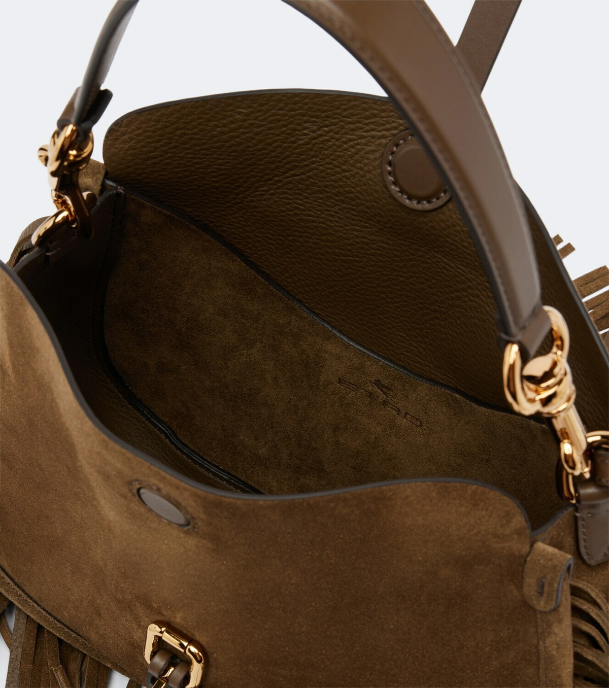 Etro Pony Medium suede shoulder bag