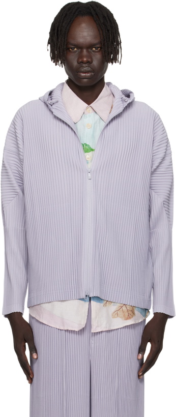 Photo: HOMME PLISSÉ ISSEY MIYAKE Purple Monthly Color June Hoodie