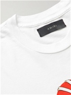 AMIRI - Broken Heart Printed Cotton-Jersey T-shirt - White
