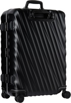 Tumi Black Short Trip Checked Suitcase