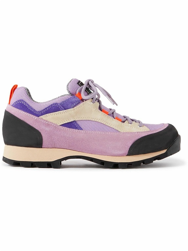 Photo: Diemme - Grappa Suede and Mesh Sneakers - Purple