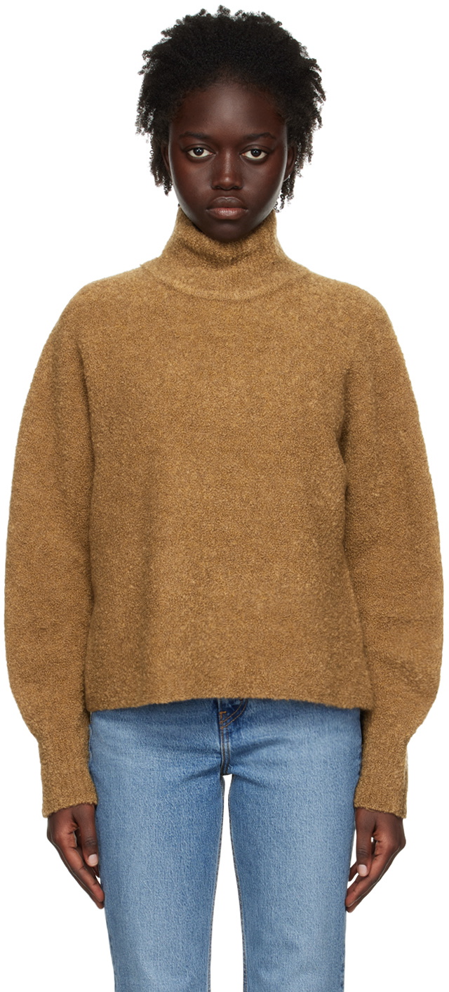 Theory Brown Oversized Turtleneck Theory