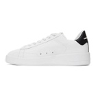 Golden Goose White and Black Pure Star Sneakers
