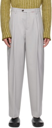 Marni Gray Pleated Trousers