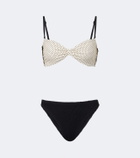 Hunza G Delphine polka-dot reversible bikini