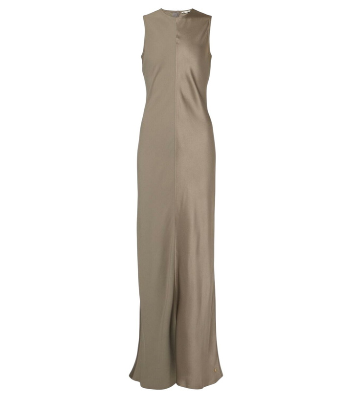 Photo: Ami Paris Paneled satin maxi dress
