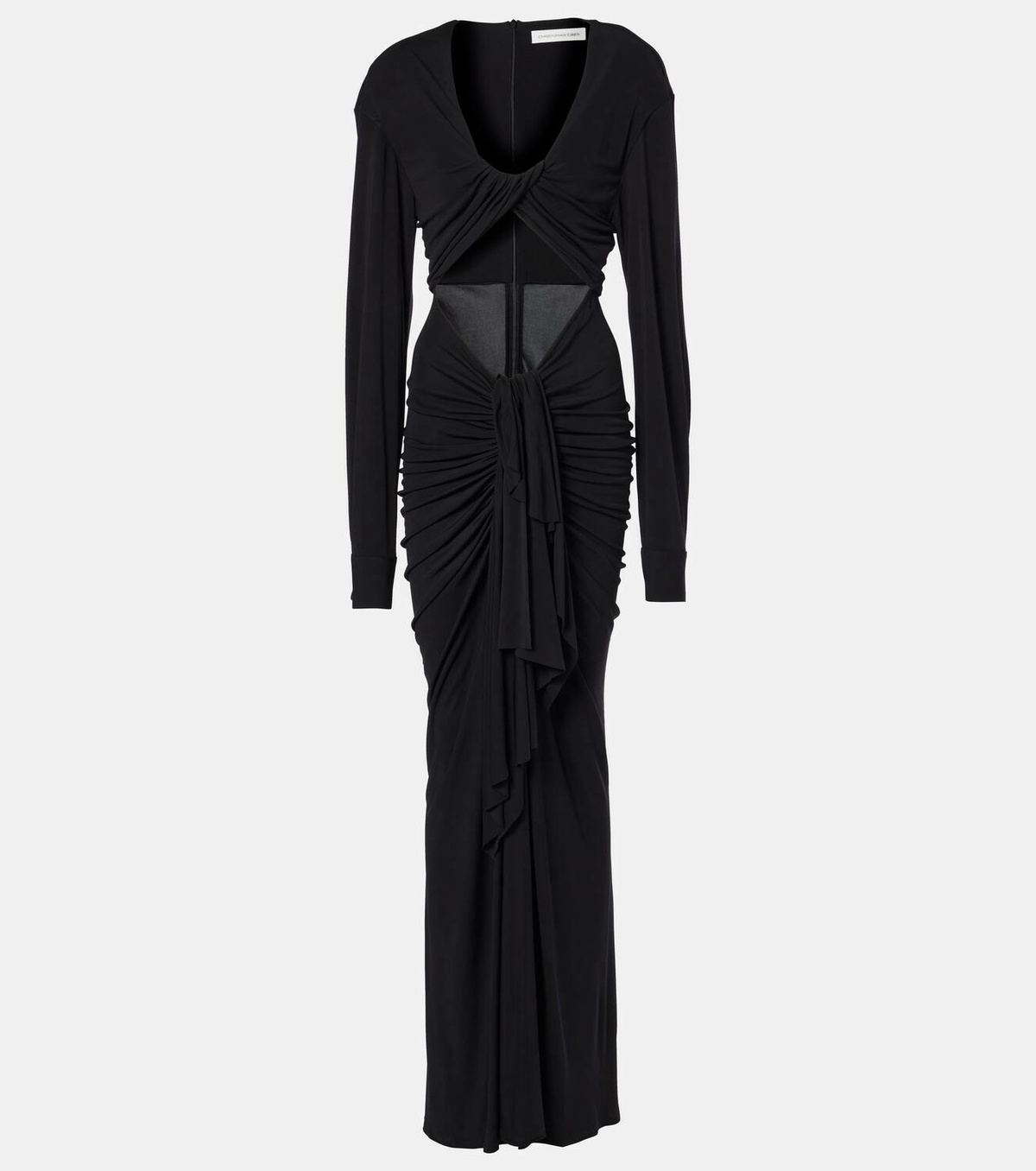 christopher esber vivenda cutout draped jersey maxi dress Vivenda draped jersey maxi dress in pink - Christopher Esber