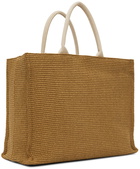 Marni Tan Raffia Summer Shopping Tote