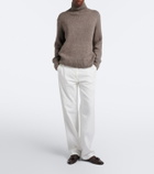 The Row Caden leather loafers