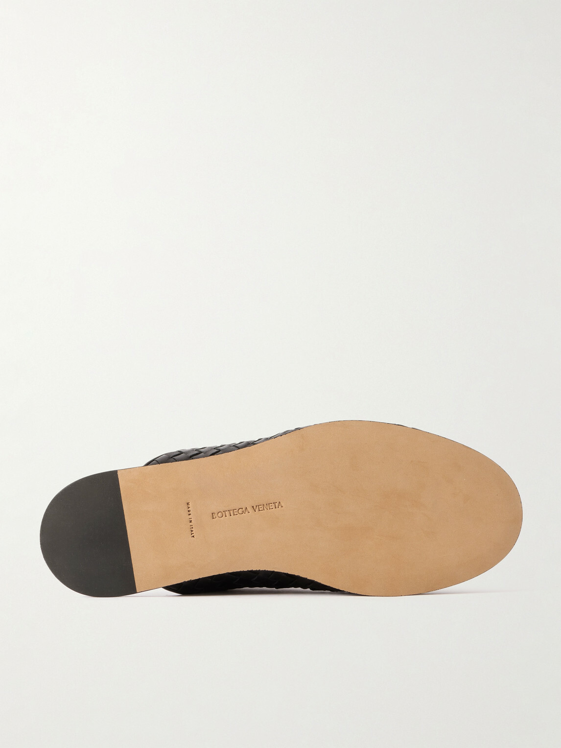 Bottega Veneta - Intrecciato Leather Slippers - Black