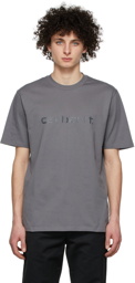 Carhartt Work In Progress Grey Script T-Shirt
