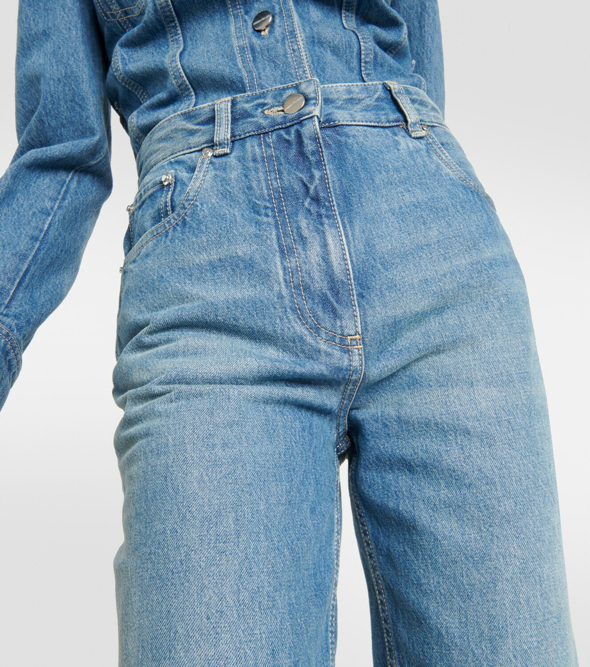 デニム・ジーパン FERRAGAMO SS25 Straight jeans (780548 WHITE) FERRAGAMO SS25 Straight jeans (780548 WHITE) (FERRAGAMO