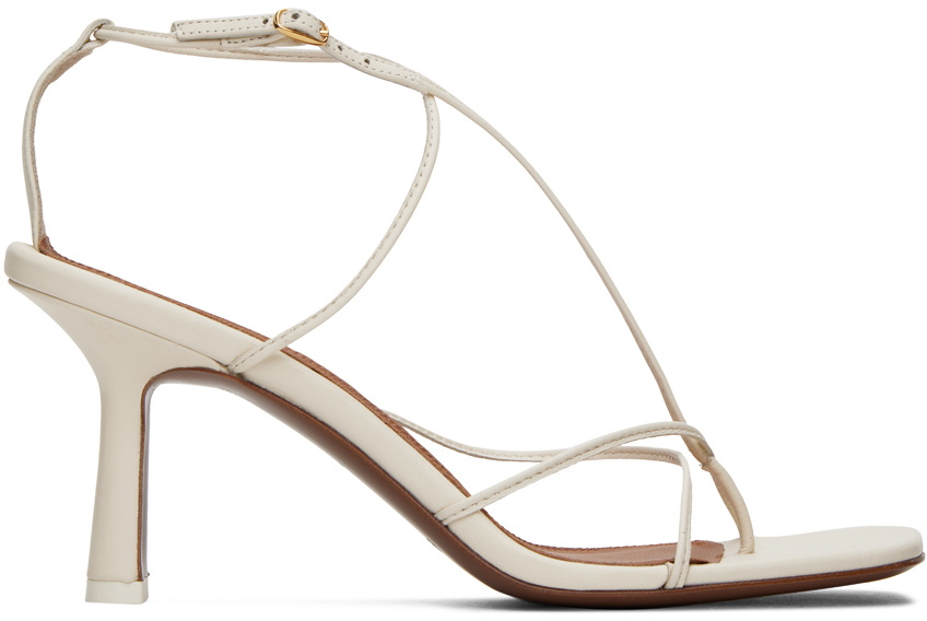 NEOUS Off-White Alphard Heeled Sandals NEOUS Off-White Alphard Heeled Sandals