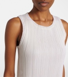 Alaïa Pleated silk minidress