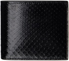 Bally Black Busy Bally Bifold 8CC Wallet