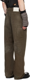 Alexander Digenova Khaki Underground Repair Jeans