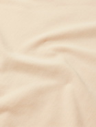 Marine Serre - Logo-Embroidered Organic Cotton-Jersey T-Shirt - Neutrals