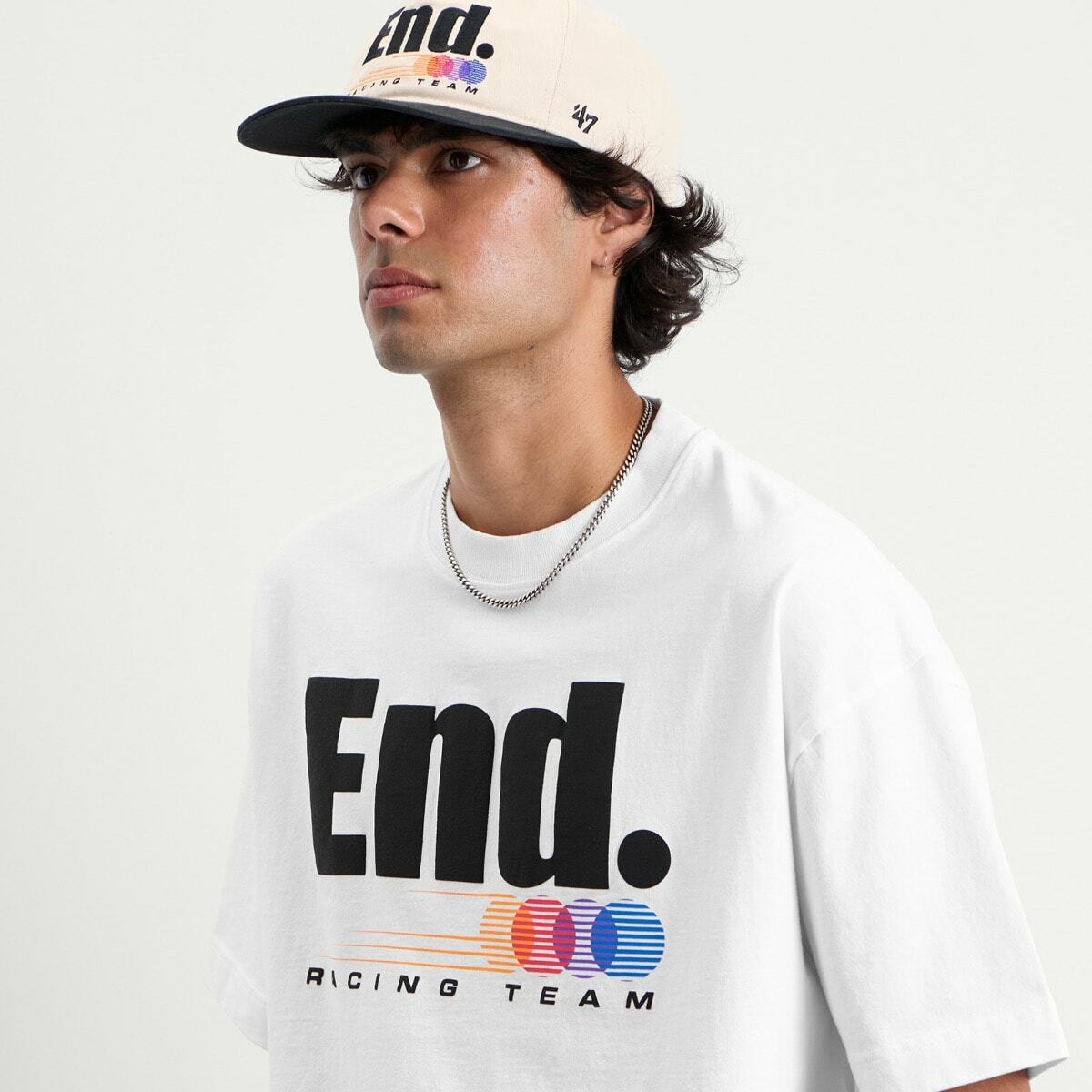END. Race Team T-Shirt in White