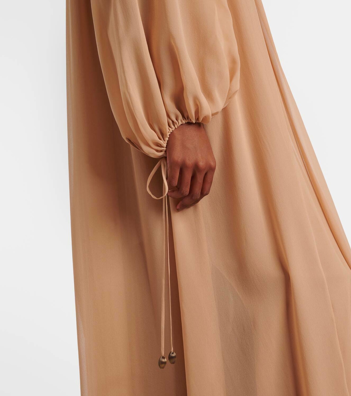 open lace back dress Crinkle Pleated Maxi Dress