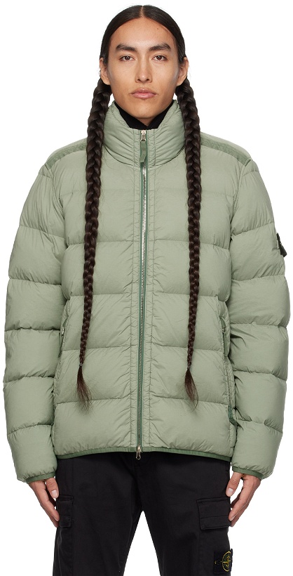 Photo: Stone Island Green Quilted Down Jacket