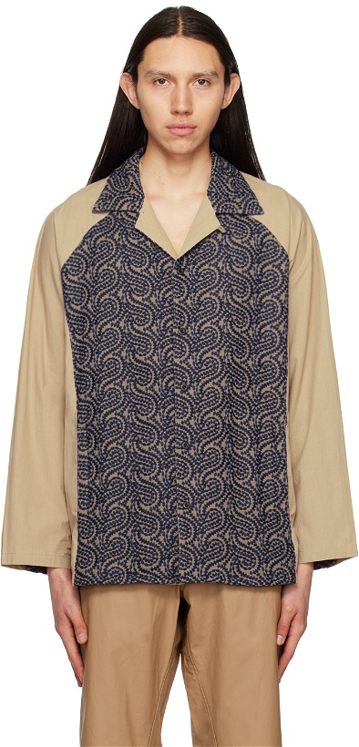 Photo: Nicholas Daley Beige Embroidered Shirt