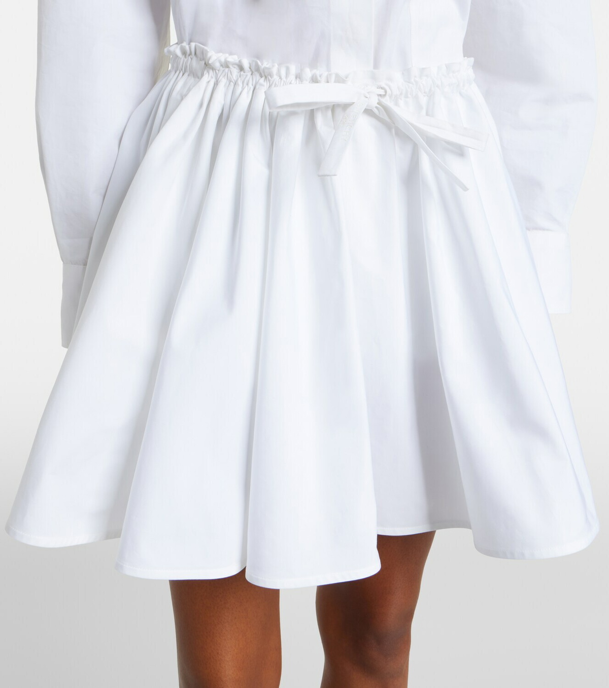 Givenchy Pleated cotton poplin miniskirt