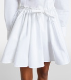 Givenchy Pleated cotton poplin miniskirt