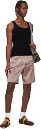 Dries Van Noten Black Rib Knit Tank Top