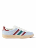 adidas Originals - Gazelle Leather-Trimmed Suede Sneakers - Blue