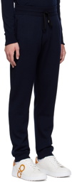 Salvatore Ferragamo Navy Wool Lounge Pants