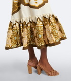 La DoubleJ Gingerbread cotton-blend midi dress