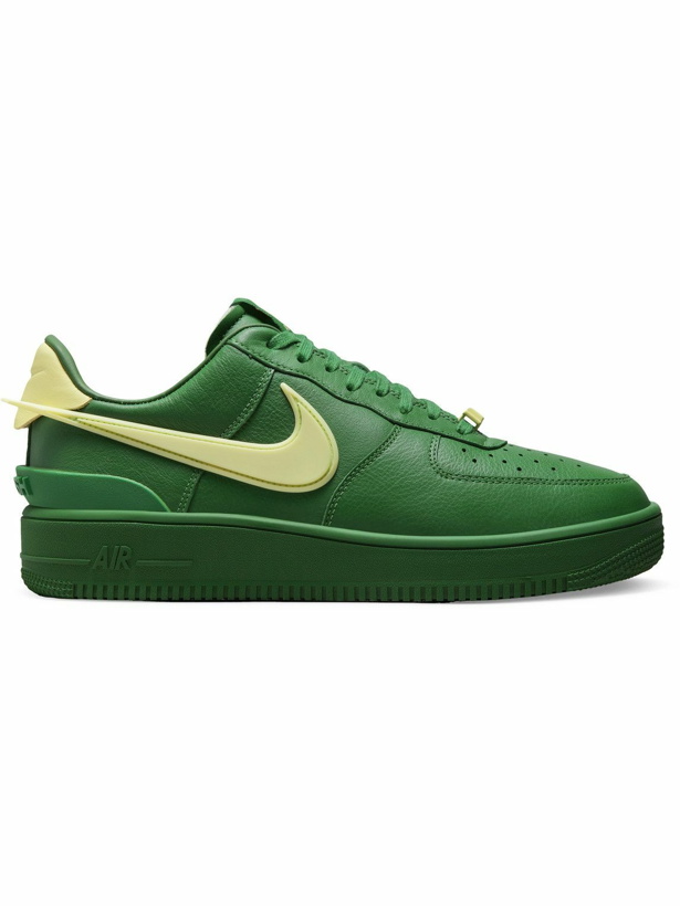 Photo: Nike - AMBUSH Air Force 1 Rubber-Trimmed Leather Sneakers - Green