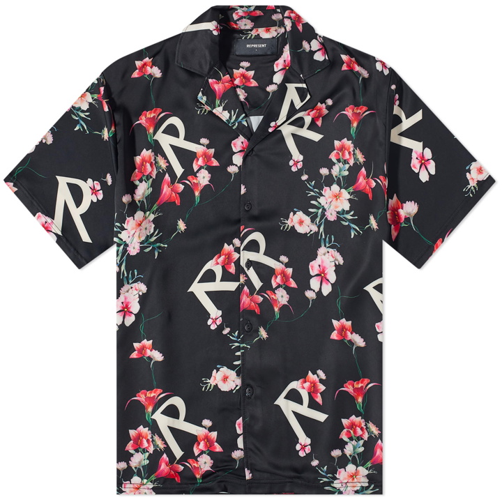 Photo: Represent Men's Floral Vacation Shirt in Black