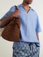Orlebar Brown - Vincent Linen Shirt - Blue