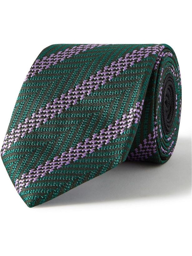 Photo: Missoni - 7cm Striped Silk-Jacquard Tie