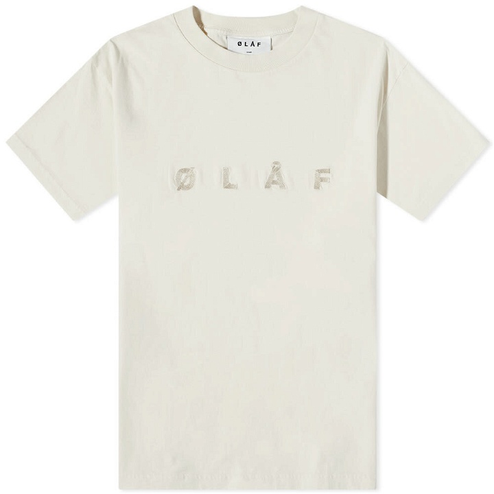 Photo: Olaf Hussein Men's Chainstitch T-Shirt in Off White