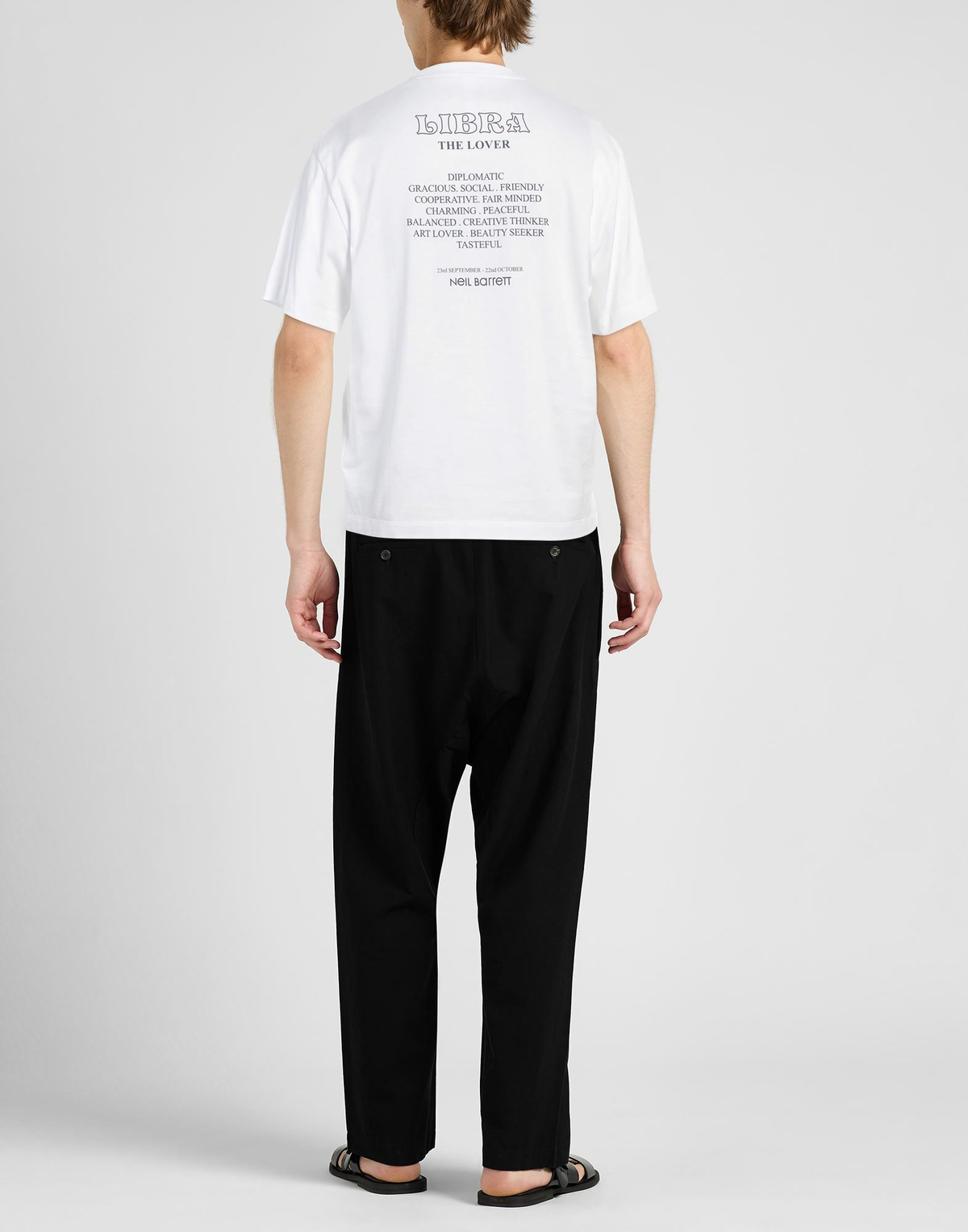 Neil Barrett Mens T-shirt in White