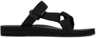 Teva Black Universal Slides