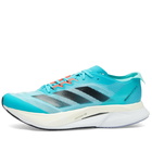 Adidas Running Men's Adidas Adizero Boston 12 Sneakers in Lucid Cyan/Core Black/Flash Aqua