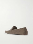 Thom Sweeney - Cashmere-Lined Suede Slippers - Brown