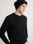 424 - Logo-Appliquéd Ribbed Cotton Beanie