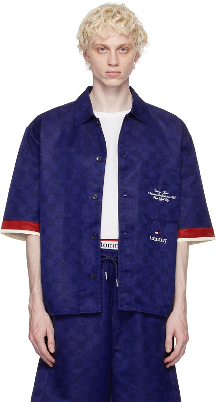 Photo: Tommy Jeans Navy Checkerboard Shirt