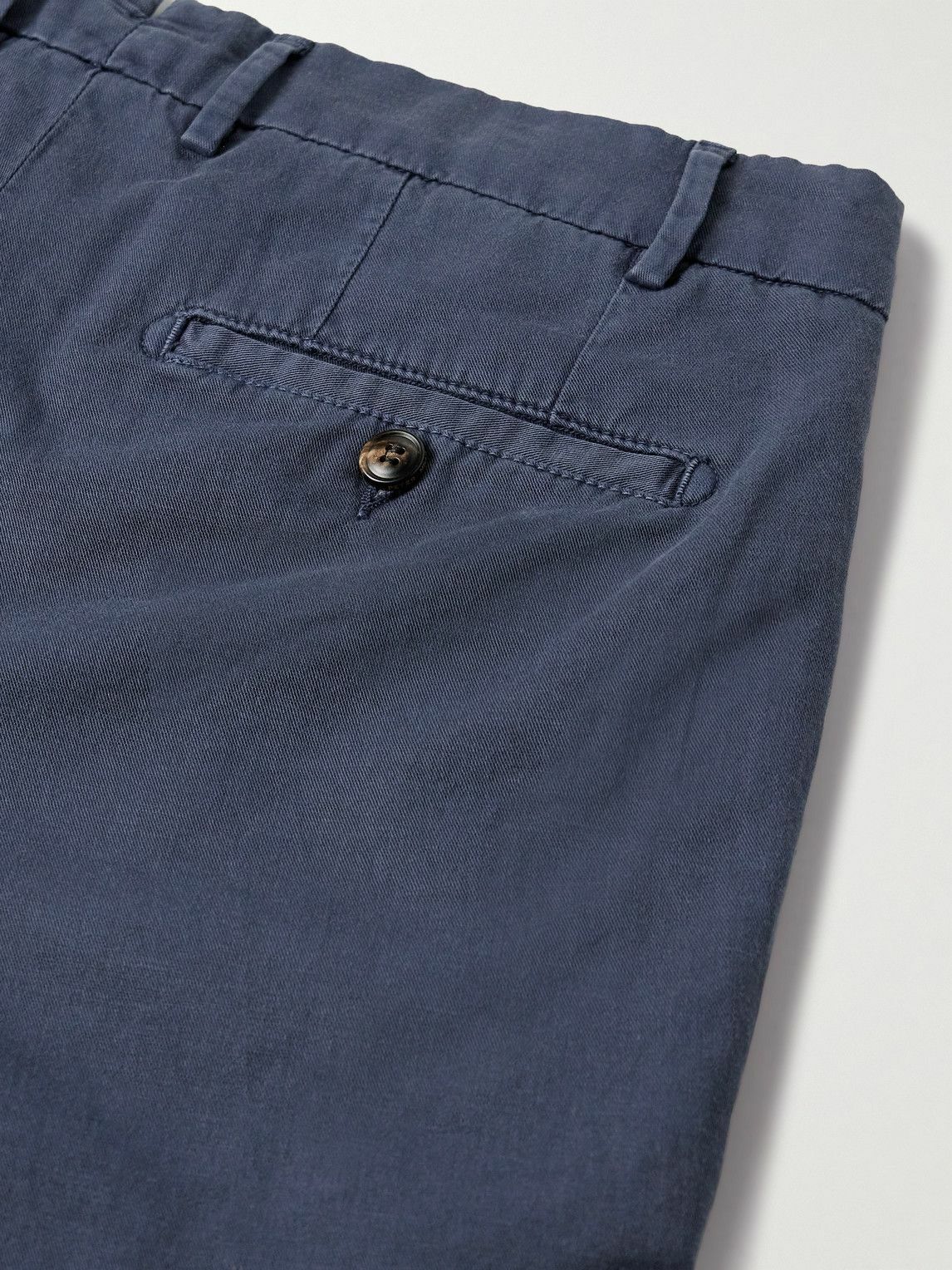 Peter Millar - Somerset Slim-Fit Cotton-Blend Twill Shorts - Blue