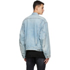 R13 Indigo Denim Reed Trucker Jacket