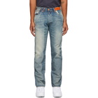 Heron Preston Blue Levis Edition 501 Jeans