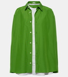 Loewe Layered cotton and silk shirt