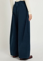 Polo Ralph Lauren Drawstring Barrel-leg Cotton-poplin Trousers Navy
