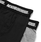 Neighborhood - Two-Pack Cotton-Blend Boxer Briefs - Black